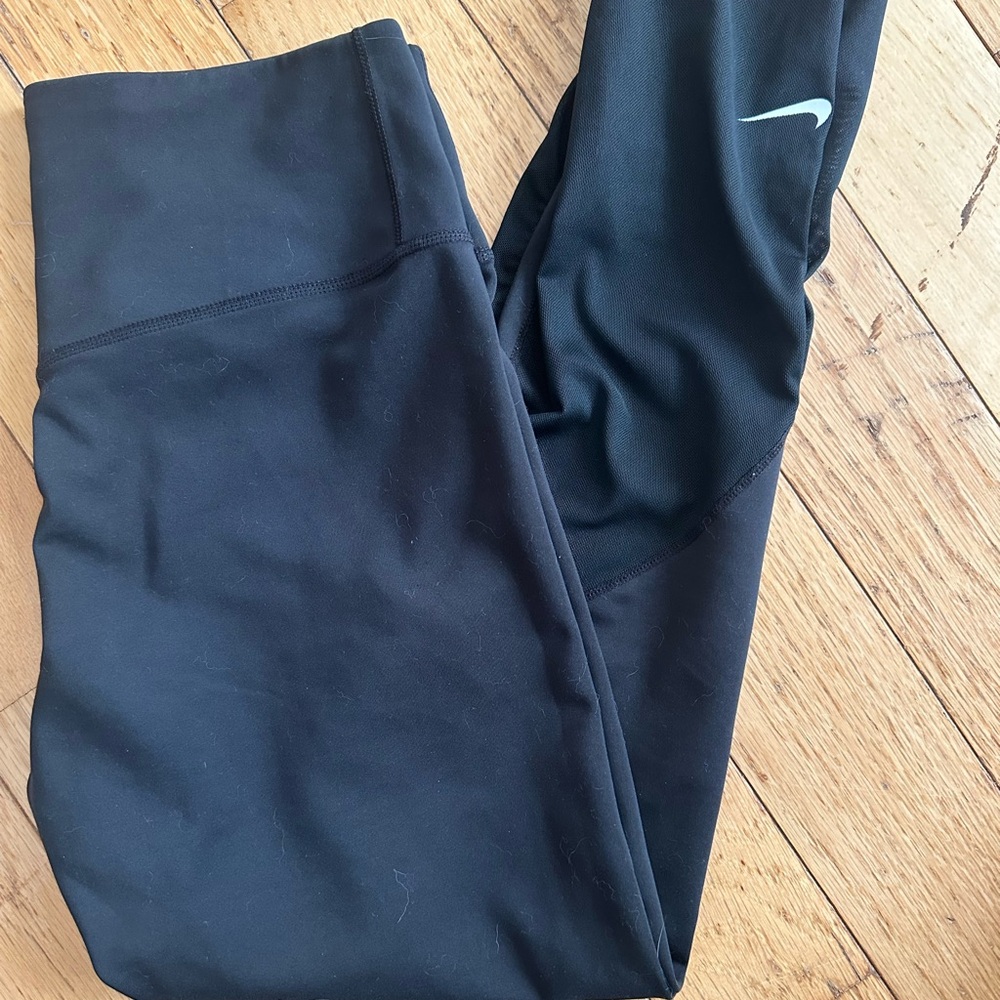Nike Dri-FIT black mesh detail Leggings